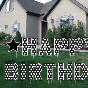 Happy Birthday Yard Sign